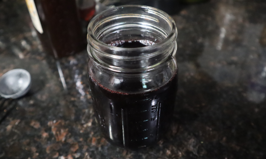 When it is completely cooled, pour into a Mason jar, add a lid and store in the refrigerator for up to a month. Although you will find this varies from recipe and person to person. 