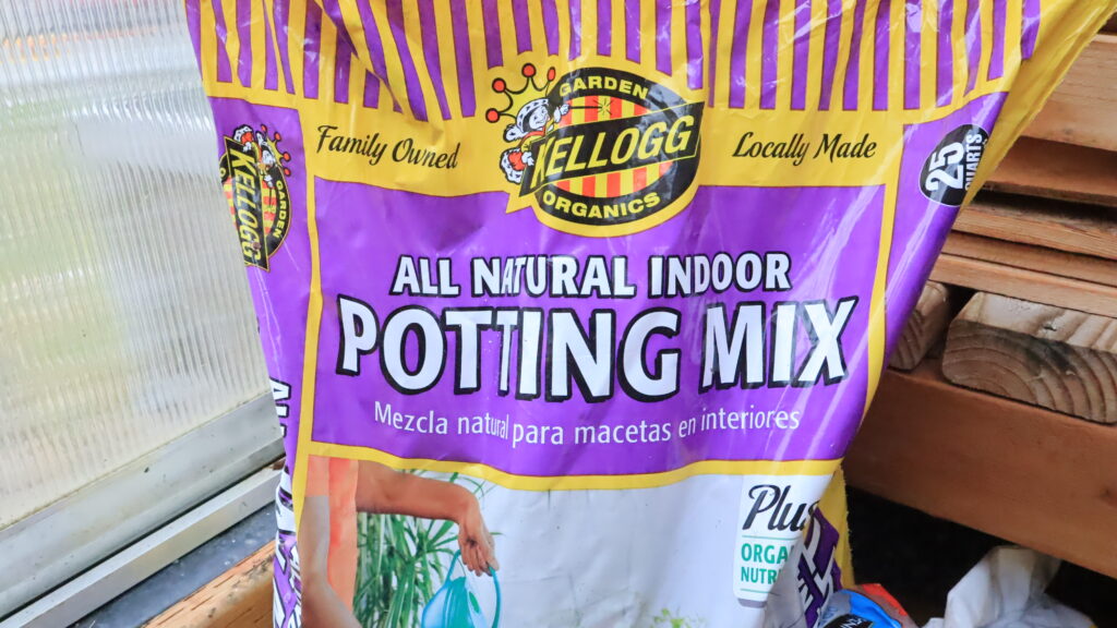 Kellogg All Natural Potting Mix I use for my seed starts.